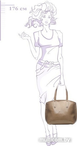 Женская сумка Souffle 278 2783629 (капучино кайман шик-с)