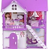 Кукольный домик Krasatoys Светлана с мебелью 000251 (белый/сиреневый)