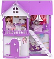 Кукольный домик Krasatoys Светлана с мебелью 000251 (белый/сиреневый)
