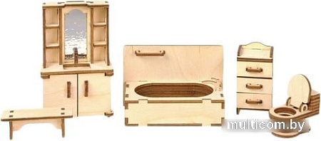 Мебель для кукольного домика Большой слон Ванная М-004