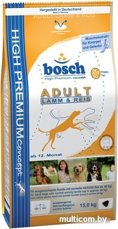 Корм для собак Bosch Adult Lamb & Rice 15 кг