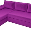 Угловой диван Mio Tesoro Верона левый (микровельвет, фиолетовый)