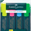 Набор маркеров Faber Castell Castell Textliner 154804 (4шт)