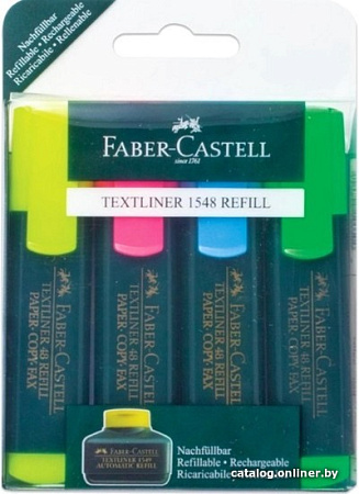 Набор маркеров Faber Castell Castell Textliner 154804 (4шт)