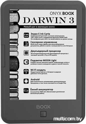 Электронная книга Onyx BOOX Darwin 3 (серый)
