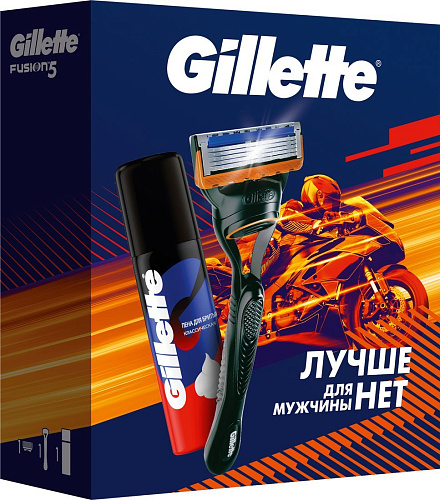 Gillette Fusion станок с 1 сменной кассетой + пена для бритья Классическая (50 мл)