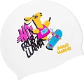 Шапочка для плавания Mad Wave Llama (белый)