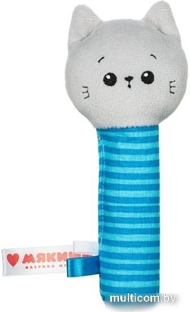 Погремушка Мякиши Хрустящая пищалка Котенок Кекс 595