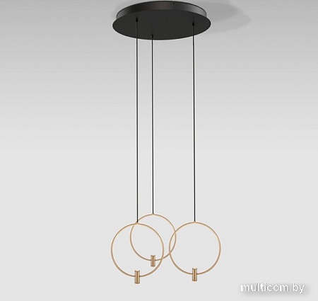 Подвесная люстра Евросвет 50257/3 LED черный/ латунь