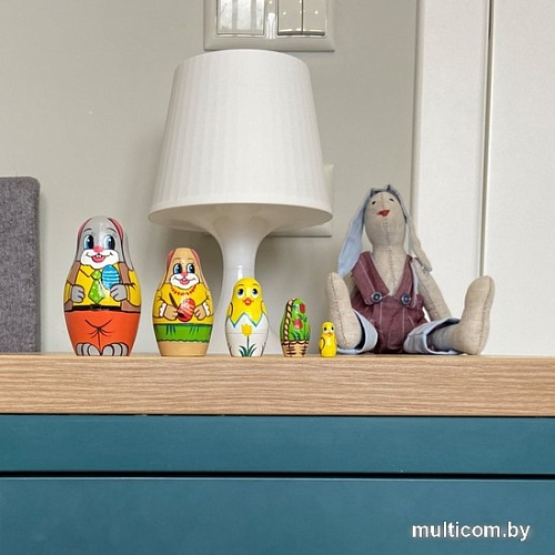 Развивающая игра Брестская Матрешка Пасхальные зайцы (набор 5 шт)