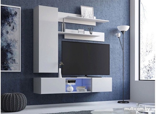 Антресоль НК-Мебель Point Тип-33 (белый/белый глянец)