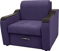Кресло Сириус Лидер-3 НПБ 105x110 (Eva 31 велюр фиолетовый)