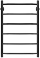 Полотенцесушитель Granula Трапеция 50х60 6 перекладин (нижнее подключение, черный матовый)