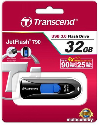 USB Flash Transcend JetFlash 790 32GB (TS32GJF790K)