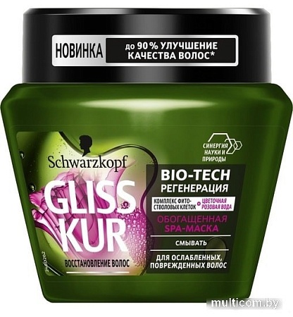 Gliss Kur Bio-Tech pегенерация SPA для ослабленных волос 300 мл
