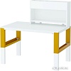 Письменный стол Ikea Поль (белый/синий) [391.289.55]