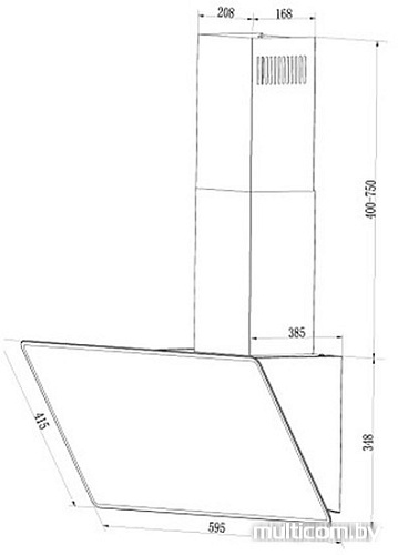 Кухонная вытяжка MAUNFELD Eagle 60 (белый)