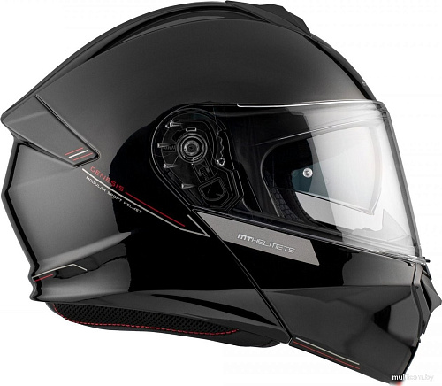 Мотошлем MT Helmets Genesis SV Solid A1 (XXL, черный глянцевый)