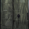 Душевая дверь MaybahGlass 195x120 MGD-1276-6 (бесцветный/черный)