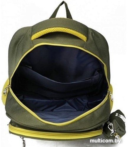 Рюкзак Sun Eight SE-2757 (темно-зеленый/желтый)