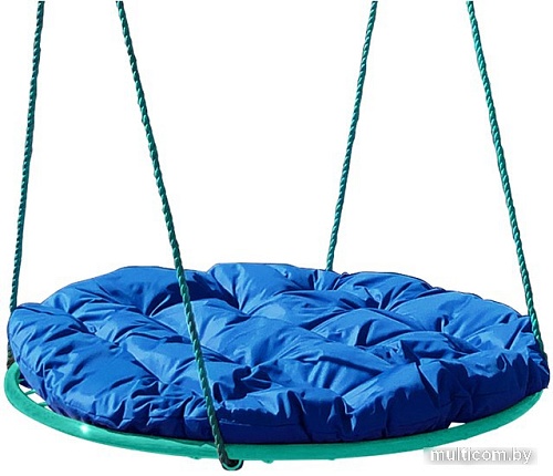 Подвесные качели M-Group Гнездо 1.2м 17039910 (синяя подушка)