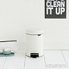 Brabantia Pedal Bin NewIcon 3 л (белый)