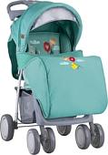 Коляска прогулочная «книга» Lorelli Foxy + Footcover 2018 Green Happy Animals