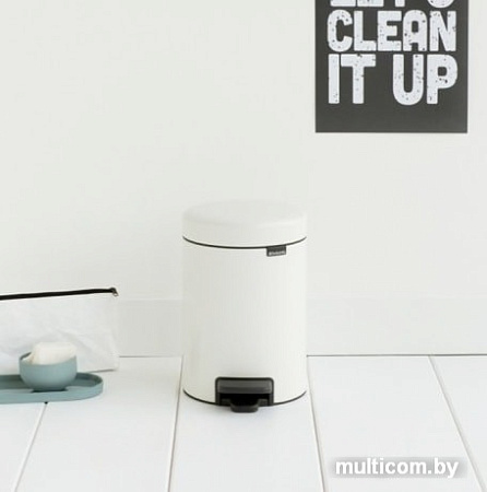 Brabantia Pedal Bin NewIcon 3 л (белый)