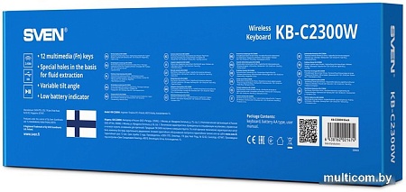 Клавиатура SVEN KB-C2300W