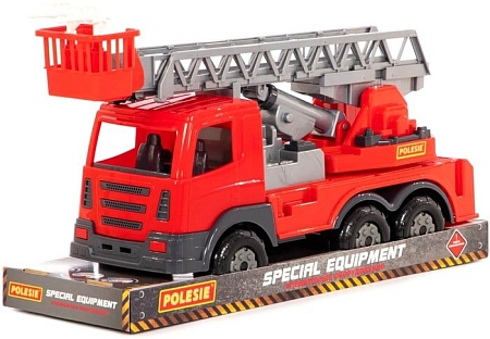 Игрушечный транспорт Полесье Престиж автомобиль пожарный в лотке 79701