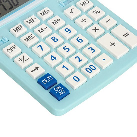 Бухгалтерский калькулятор BRAUBERG Extra Pastel-12-LB 250486 (голубой)