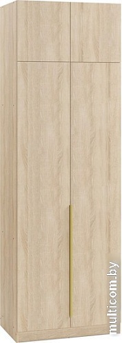 Шкаф распашной Soma Lord Gold 2-х створчатый 80x240 (дуб сонома)
