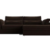 Угловой диван Mebelico Пекин 115412 (правый, микровельвет, коричневый)