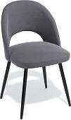 Стул Kenner 148 KS (черный/микровелюр серый)
