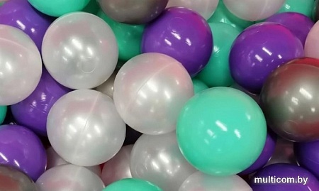 Шарики для сухого бассейна Lasomi 70 мм (100 шт, бирюзовый/фиолетовый)