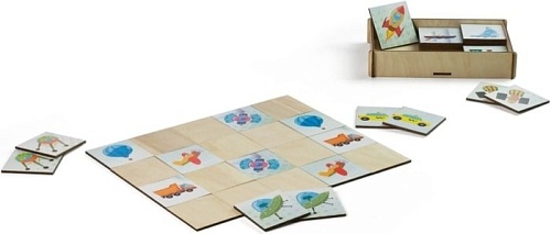 Развивающая игра Paremo Мемори. Транспорт PE720-80