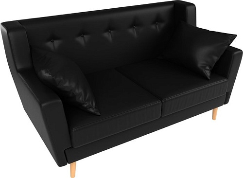 Диван Mebelico Брайтон 2 (экокожа, черный)