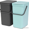 Brabantia Sort &amp; Go 2 x 12 л (мятный/серый)
