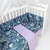 Бампер в кроватку Amarobaby Flower Dreams AMARO-3104-FD (4 подушки, фиолетовый)