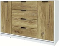 Тумба Интерлиния Концепт КТ-Т160 (дуб нокс/белый платинум)