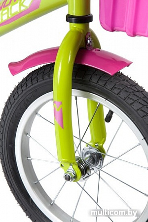 Детский велосипед Novatrack Twist New 14 141TWIST.GNP20 (зеленый/розовый)