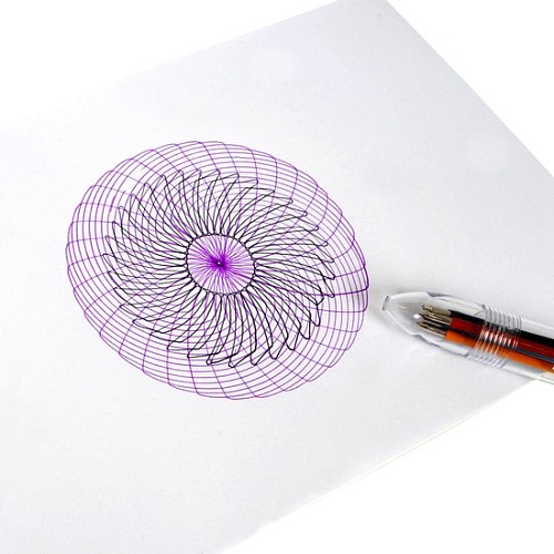 Трафарет Bondibon Спирограф-линейка. Чудесные узоры ВВ5366