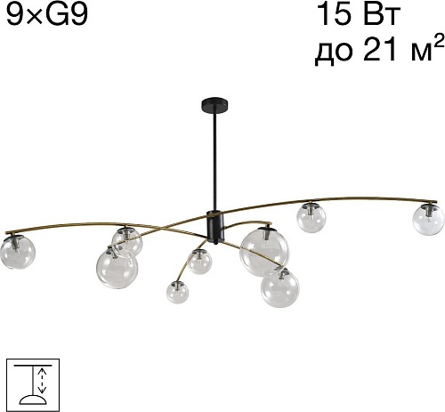 Подвесная люстра Citilux Fisher CL218193