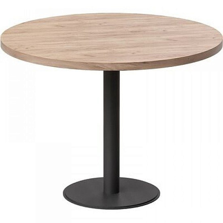 Кухонный стол Millwood Лофт Хельсинки 4 Л D900x750 (дуб табачный Craft-металл черный)