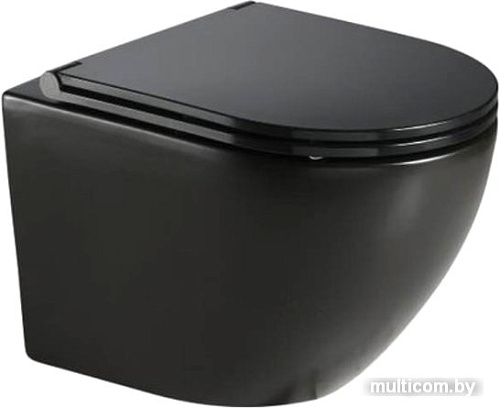 Унитаз CeramaLux 2197MB (черный матовый)