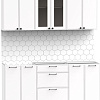 Готовая кухня Интермебель Лион-14 1.8м без столешницы (белый софт)