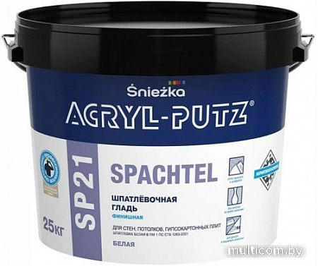 Шпатлевка Sniezka Acryl-Putz SP21 Spachtel 25 кг (белый)