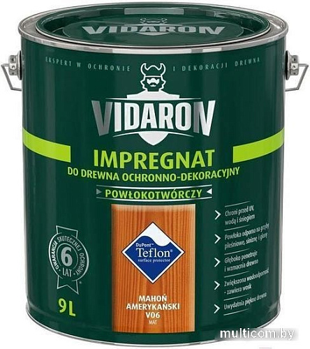 Пропитка Vidaron Impregnant V06 9 л (американское красное дерево)