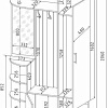 Стенка Mio Tesoro Вита-6 комбинированный (сонома/белый платинум)