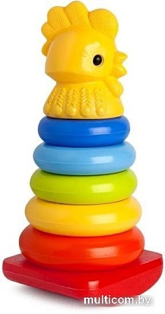 Пирамидка Росигрушка Пирамида-качалка Петушок 9235